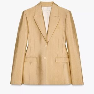 Blogger’s Favorite Zara Gold Women's Blazer with nipped waist